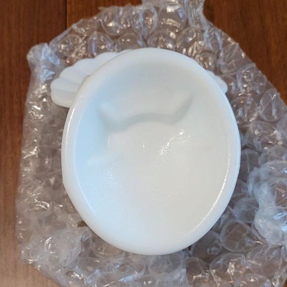 Vintage Martha Stewart by LE Smith Milk Glass Turkey Covered Candy Dish 1989 - Picture 8 of 12